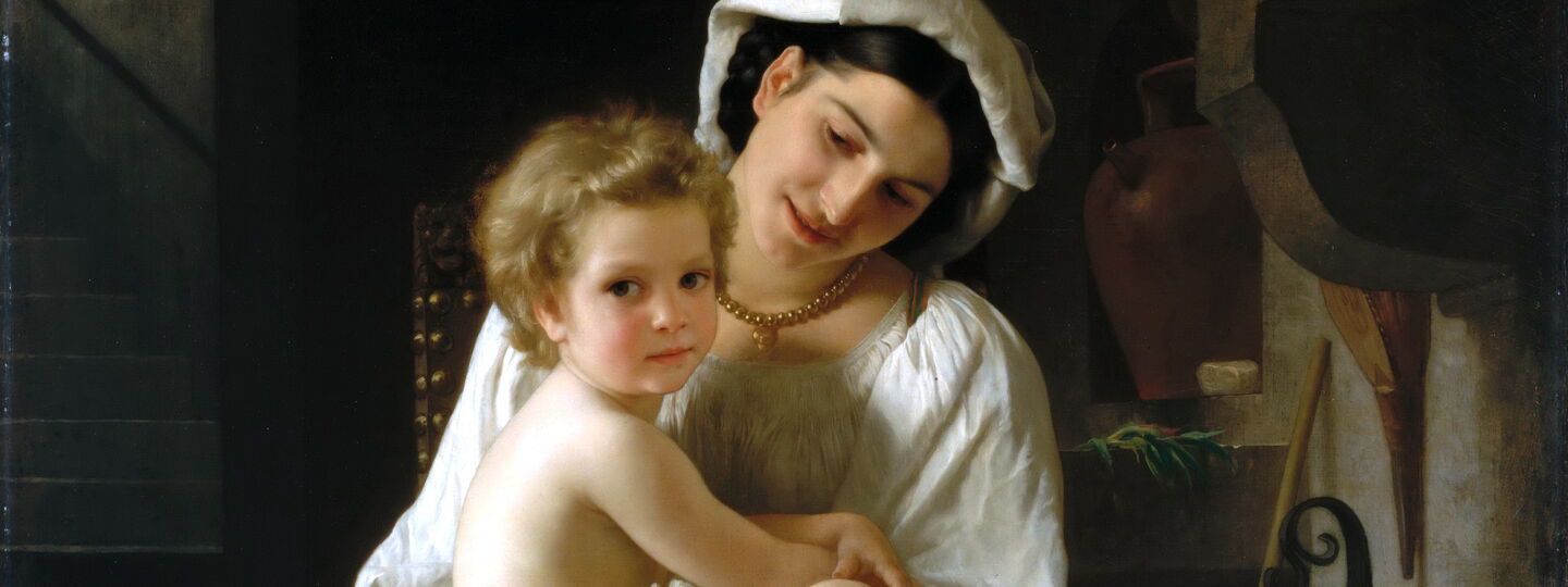 Young Mother Gazing at Her Child, by William-Adolphe Bouguereau