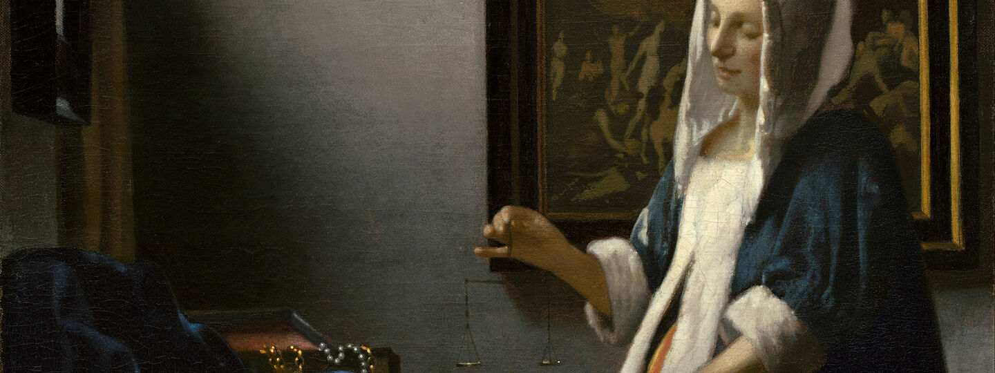 Woman Holding a Balance, by Johannes Vermeer