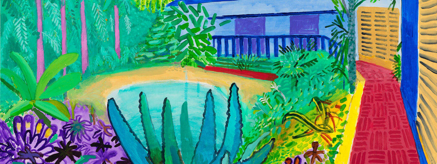 Garden, by David Hockney