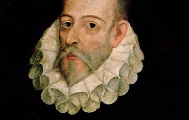 Portrait of Miguel de Cervantes y Saavedra, by Juan de Jáuregui