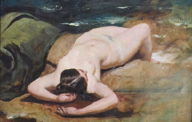 Reclining Female Nude, by William Etty