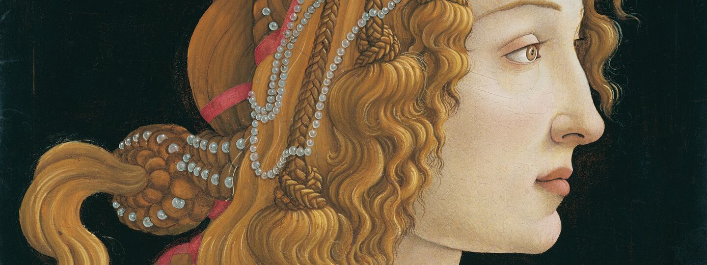 Idealized Portrait of a Lady (Portrait of Simonetta Vespucci as Nymph), by Sandro Botticelli