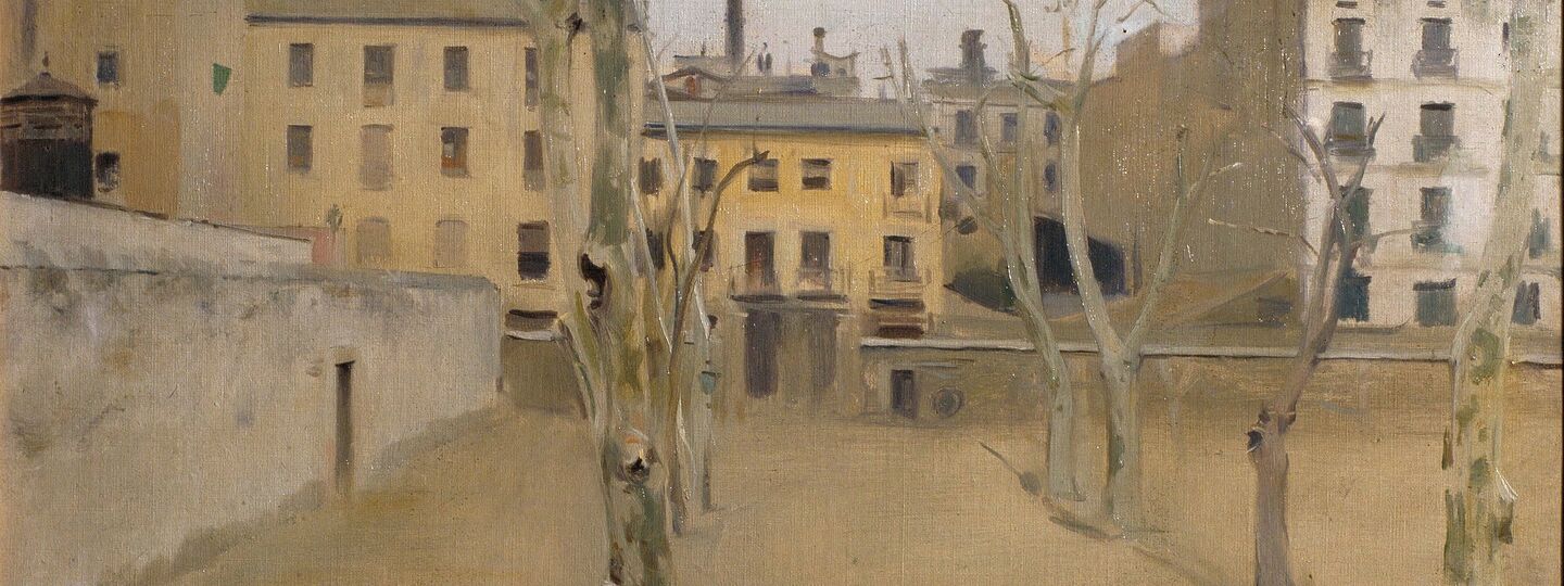 Courtyard of the old Barcelona prison (Courtyard of the lambs), by Ramon Casas