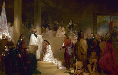 Baptism of Pocahontas, by John Gadsby Chapman