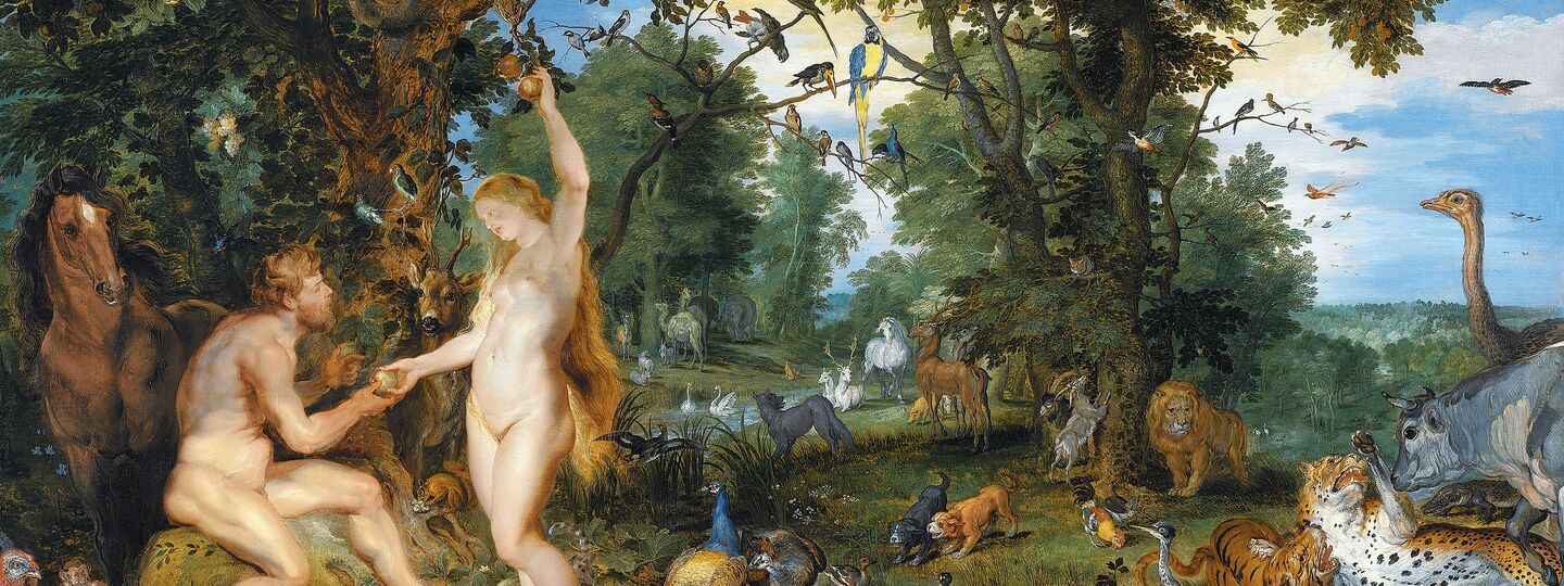 The garden of Eden with the fall of man, by Peter Paul Rubens and Jan Brueghel the Elder