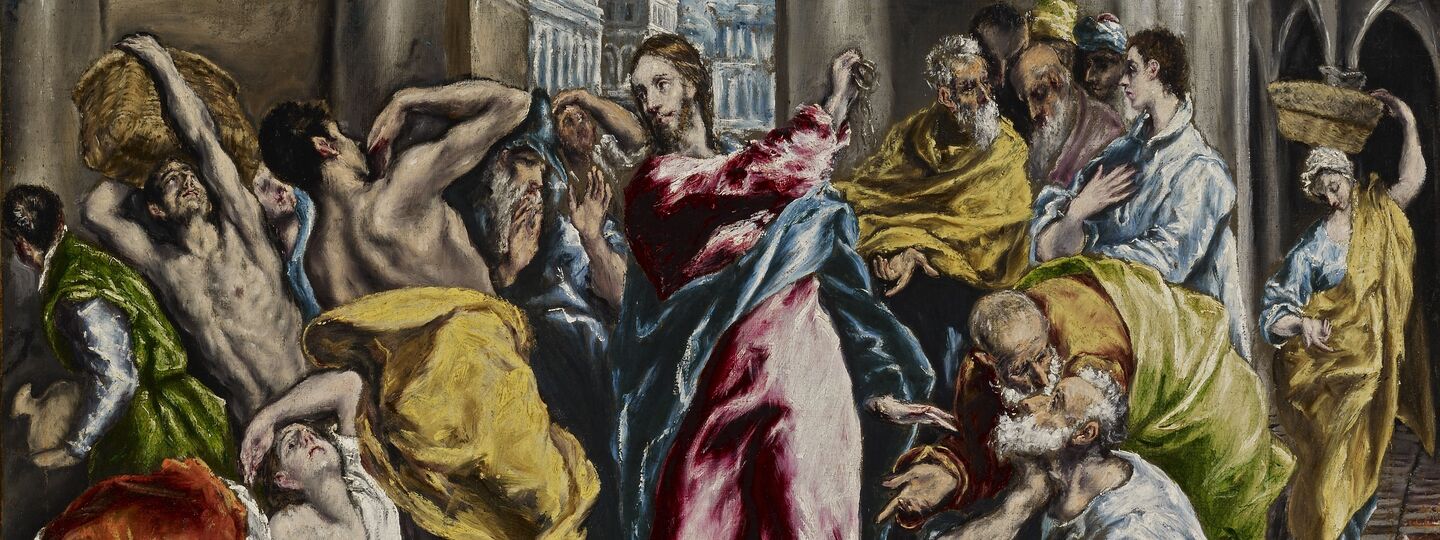 Christ Driving the Money Changers from the Temple, by El Greco