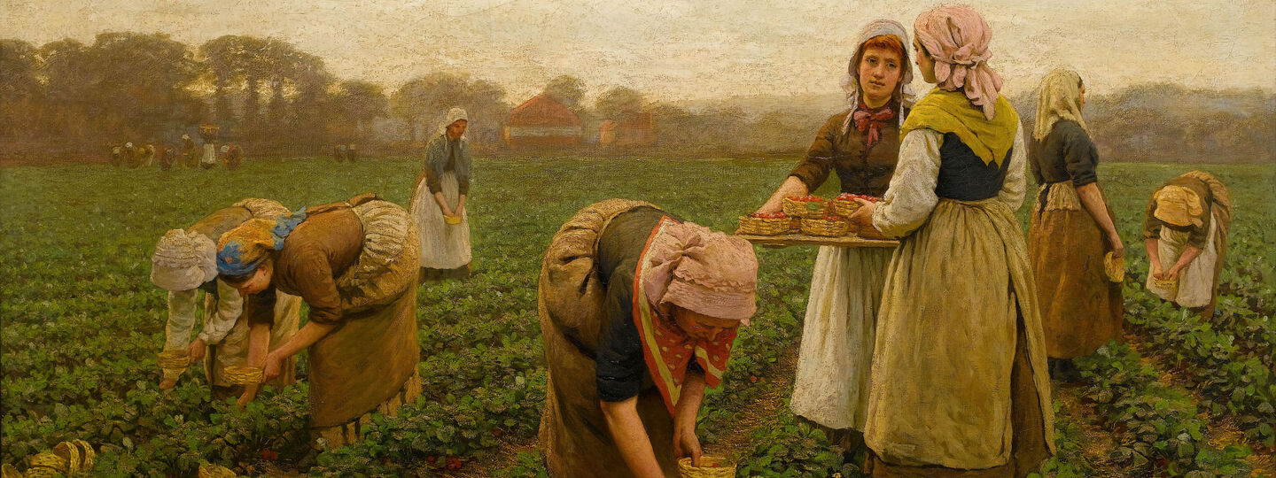 The strawberry pickers, by William Gunning King