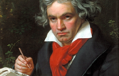 Portrait of Ludwig van Beethoven when composing the Missa Solemnis, by Joseph Karl Stieler