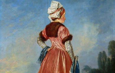 Polish woman, by Jean-Antoine Watteau