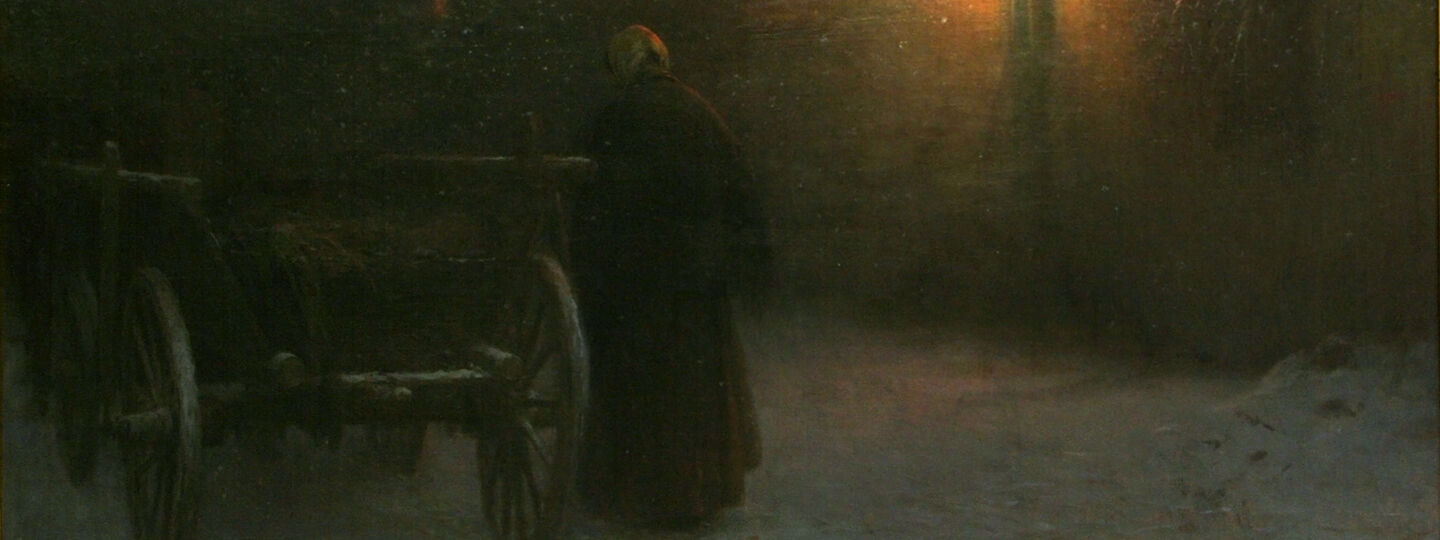 Snow (Twilight in Winter), by Jakub Schikaneder