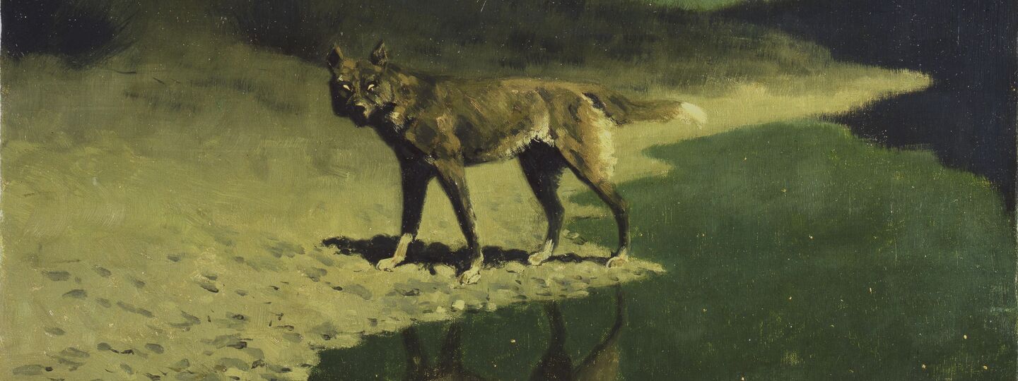 Moonlight, Wolf, by Frederic Remington