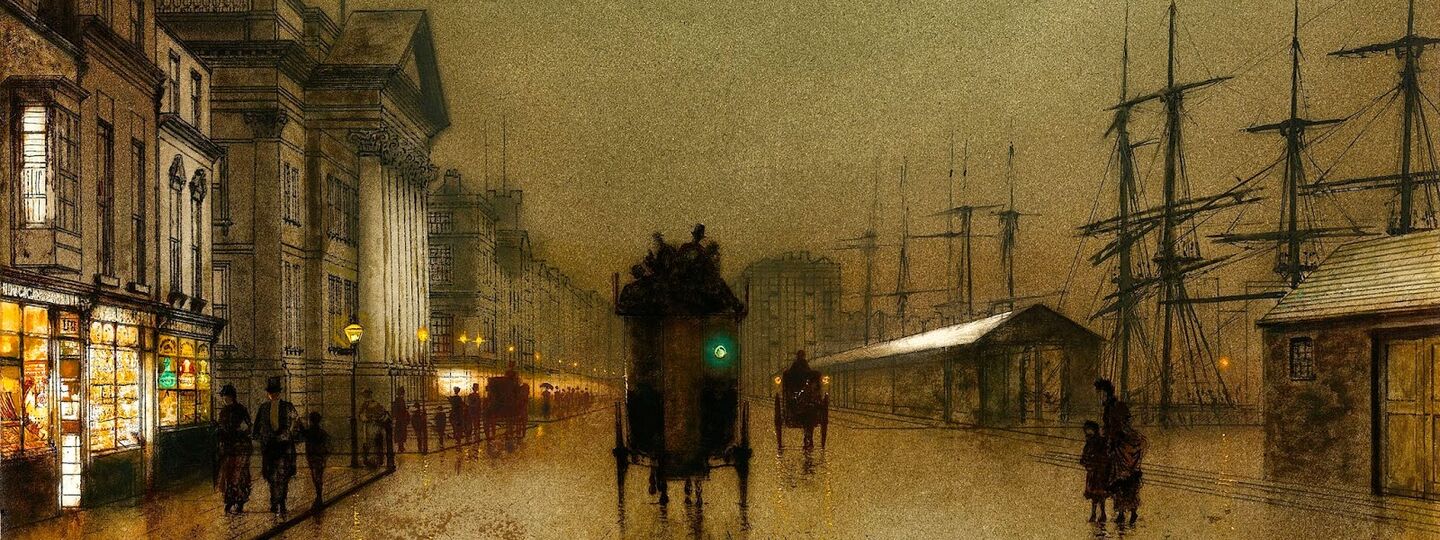 The Docks at Liverpool, by John Atkinson Grimshaw