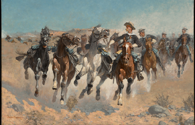 Dismounted: The Fourth Troopers Moving the Led Horses, by Frederic Remington