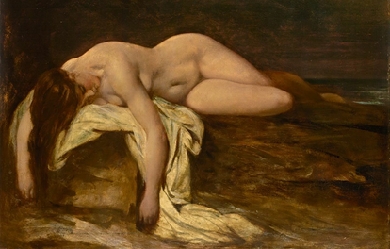 Nude Woman Asleep, by William Etty