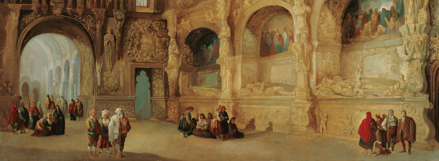 The Benavente chapel in Medina de Rioseco, by Jenaro Pérez Villaamil