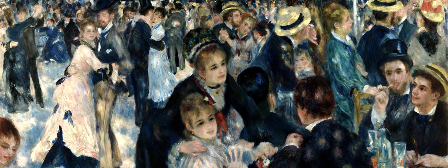 Dance at Le Moulin de la Galette, by Pierre-Auguste Renoir