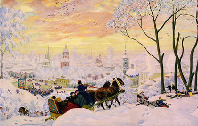 Maslenitsa, by Boris Kustodiev