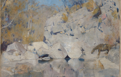 In a corner on the Macintyre, by Tom Roberts