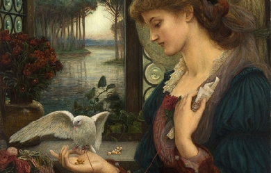 Love's Messenger, by Marie Spartali Stillman