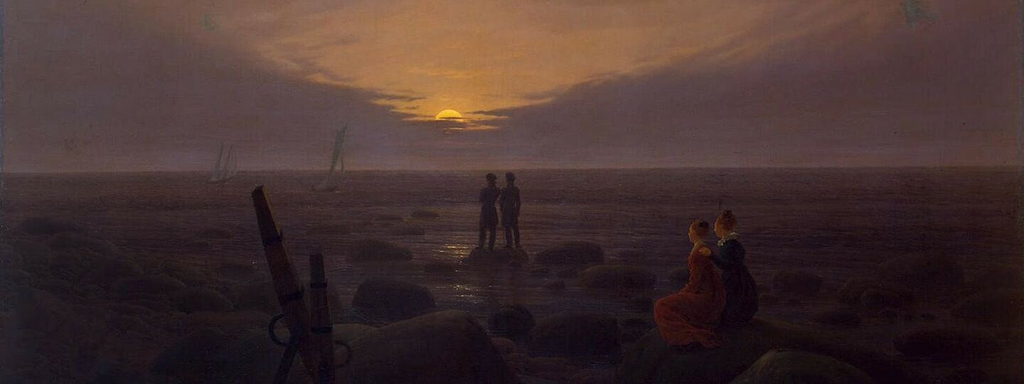 Moonrise over the Sea , by Caspar David Friedrich