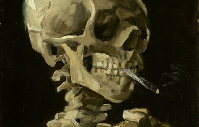 Head of a Skeleton with a Burning Cigarette, by Vincent van Gogh