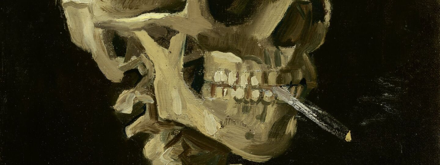 Head of a Skeleton with a Burning Cigarette, by Vincent van Gogh