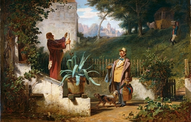 Childhood Friends, by Carl Spitzweg