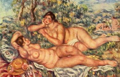 The bathers, by Pierre-Auguste Renoir