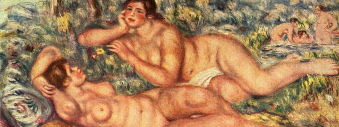 The bathers, by Pierre-Auguste Renoir