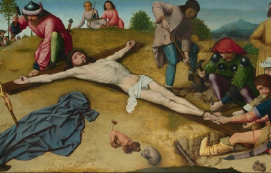 Christ Nailed to the Cross, by Gerard David