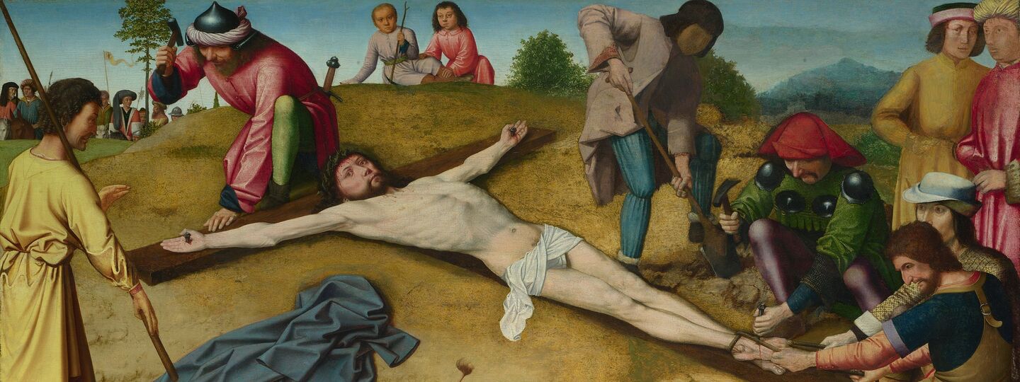 Christ Nailed to the Cross, by Gerard David