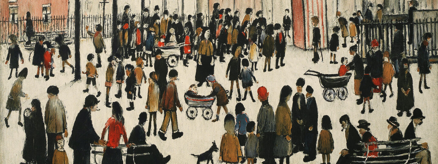 Punch and Judy, by Laurence Stephen Lowry