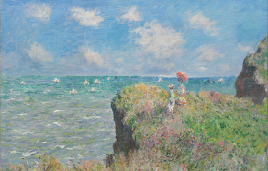 Cliff Walk at Pourville, by Claude Monet