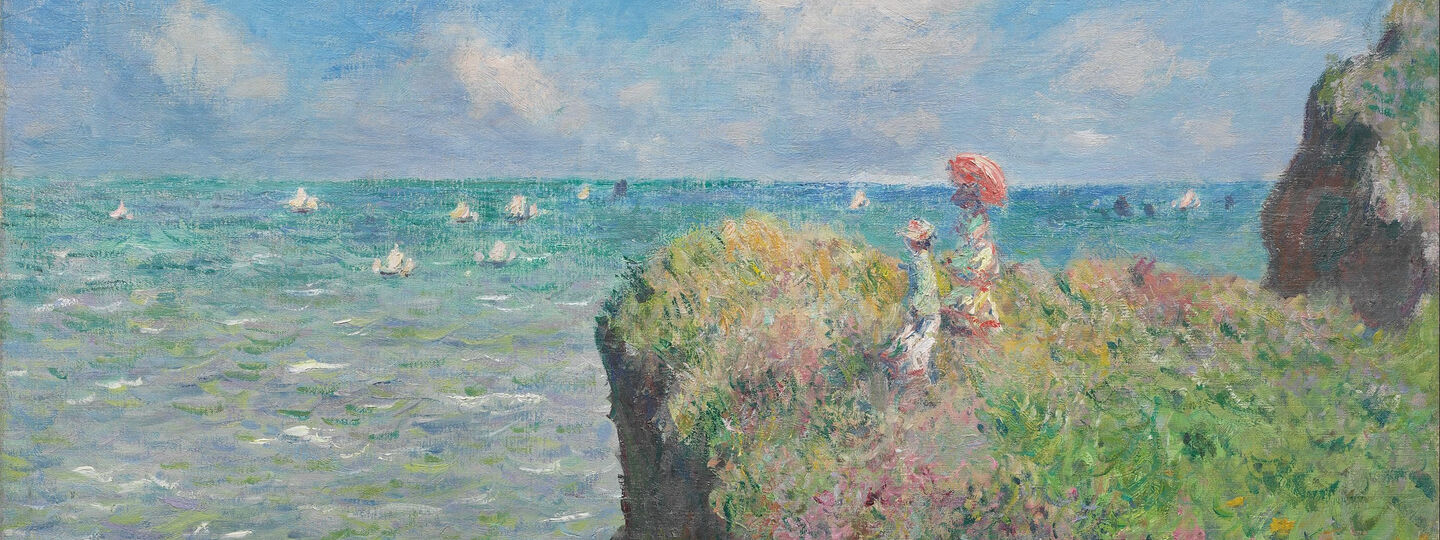 Cliff Walk at Pourville, by Claude Monet