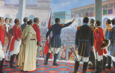 Proclamation of the Independence of Peru, by Juan Lepiani