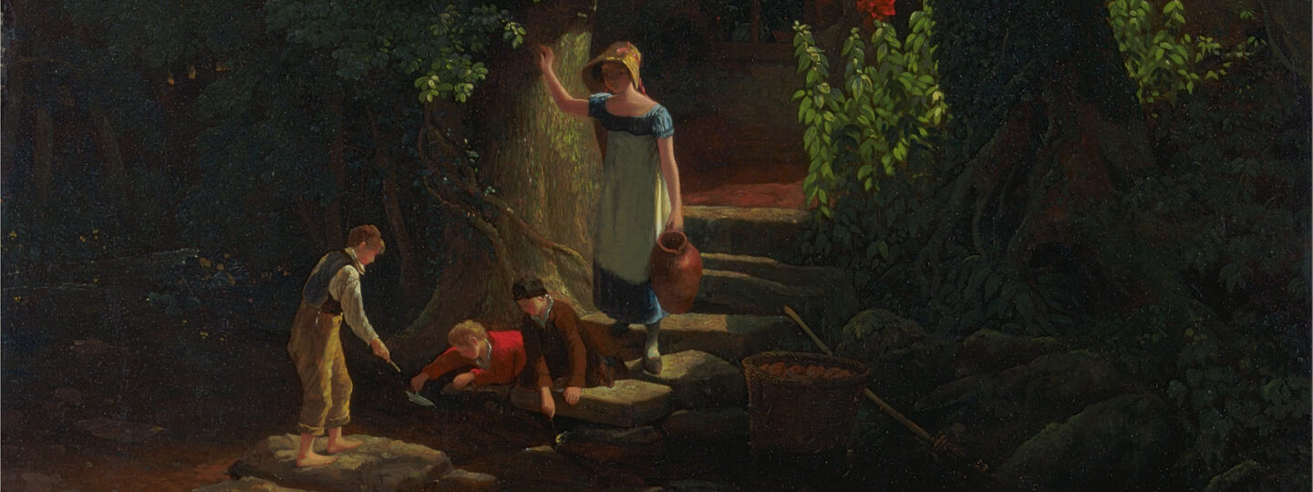 Children by a Brook, by Francis Danby