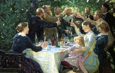 Hip, Hip, Hurrah!, by Peder Severin Krøyer