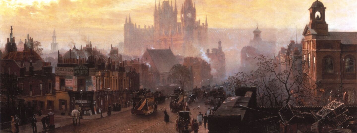 From Pentonville Road looking West: Evening, by John Scorrer O'Connor