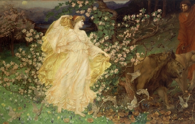 Venus and Anchises, by William Blake Richmond