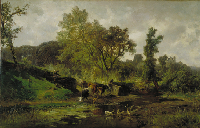 Flemish Landscape, by Carlos de Haes