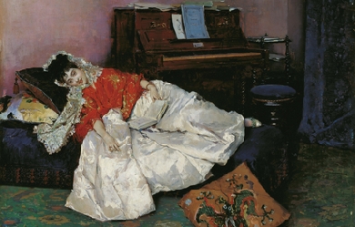 The Reading (Aline Masson), by Raimundo de Madrazo y Garreta