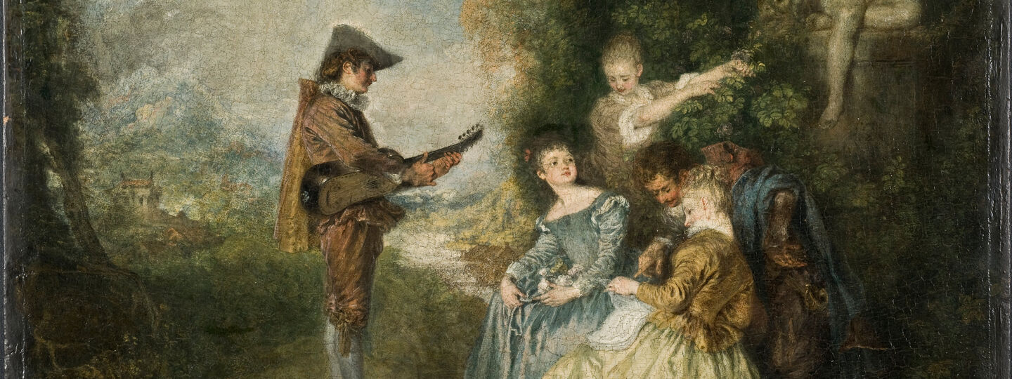 The Love Lesson, by Jean-Antoine Watteau 