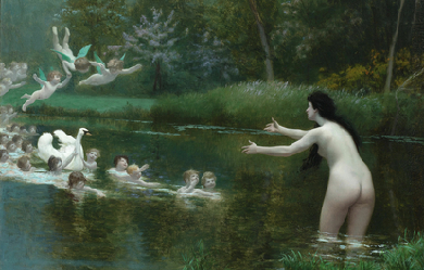 Leda and the Swan, by Jean-Léon Gérôme