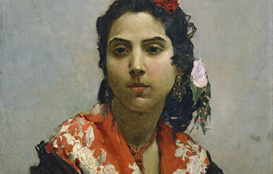 Gypsy girl, by Raimundo de Madrazo y Garreta