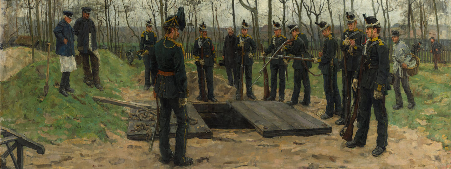 Military funeral, by Isaac Israëls