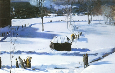 Blue Snow, the Battery, by George Wesley Bellows 