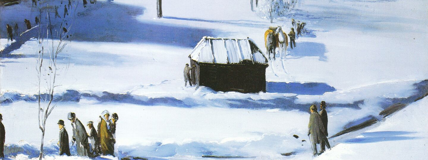 Blue Snow, the Battery, by George Wesley Bellows 