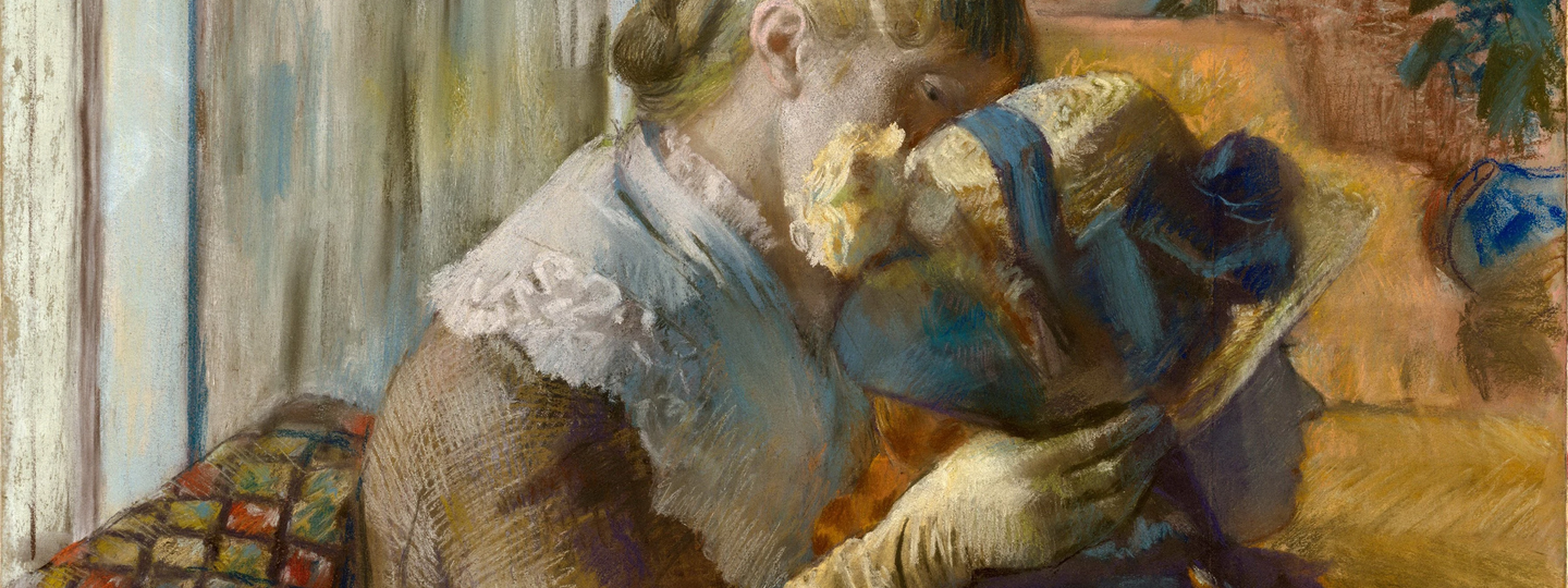 At the Milliner's, by Edgar Degas