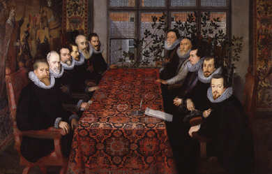 The Somerset House Conference, by Unknown artist