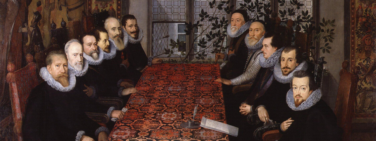 The Somerset House Conference, by Unknown artist